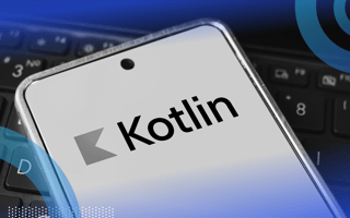 Best Practices for Secure Kotlin App Development A smartphone displays the Kotlin logo