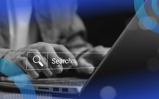 Developer writing in a search bar on a computer