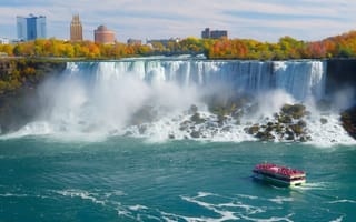 Ontario's Niagra Falls, view from the Canadian side
