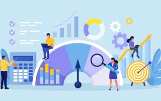 an illustration depicting a performance management system