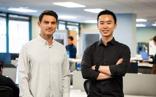 Charta co-founders Scott Morris, CTO (left) and Justin Liu, CEO (right).