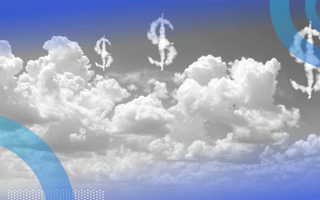 Clouds with dollar signs in them
