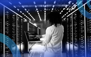 cybersecurity analyst reviewing data security in data hub