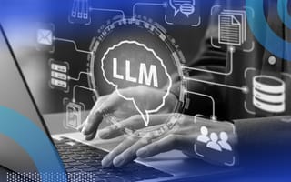 Developer using a LLM on computer