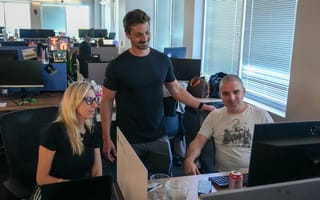 Putting their heads together to level up Bingo Showdown! SciPlay believes the best games come from a mix of creative collaboration and diverse perspectives. It's how SciPlay brings ideas to life.