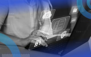 Person accessing their company intranet