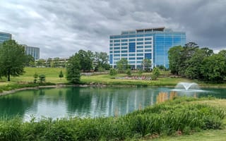 An office building in Charlotte is shown.