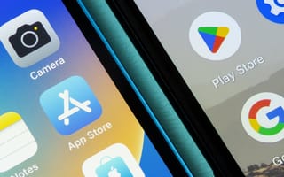 A Google Pixel screen and Apple iPhone screen sitting side by side.
