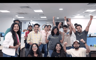 A group photo of the SciPlay India team is shown.