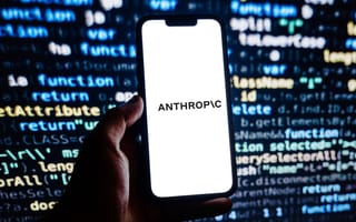 Anthropic logo on smartphone