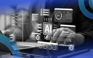 Developer reviewing AI monitoring metrics overlay