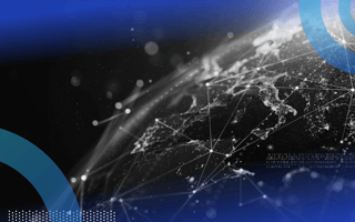 An image of the earth with digital overlays