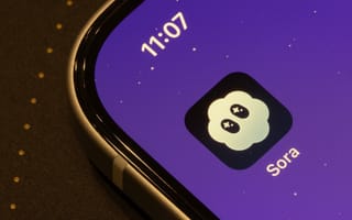 Sora app logo on the smartphone