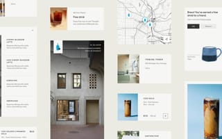 An image illustrating the new features offered by Blue Bottle Coffee’s mobile app