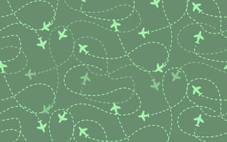 Cartoon planes zooming around, shows multiple vectors.