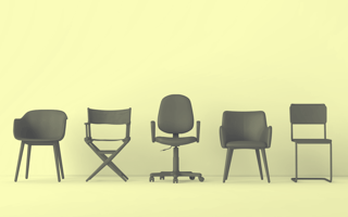 Advice for Entry Level Software Developers From a Hiring Manager A row of different office chairs.