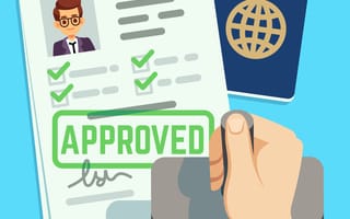 digital art of document getting stamped for approval