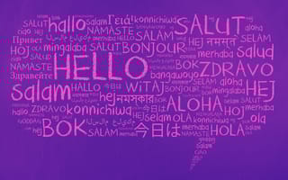 world languages on chalkboard