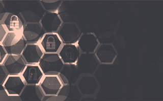 Graphic with locks on a honeycomb grid.