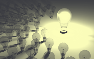 A collection of lightbulbs