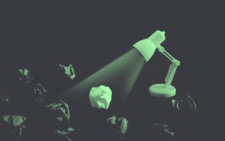 light shining on paper