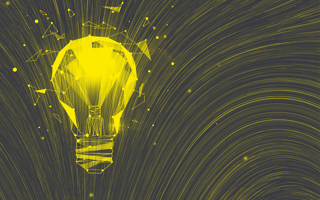 A CGI light bulb