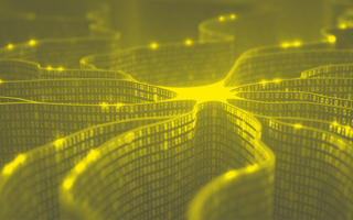 A visual rendering of an artificial neural network
