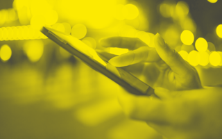 A user accesses a mobile app