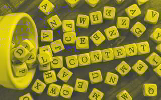 A group of lettered blocks spell "Content"
