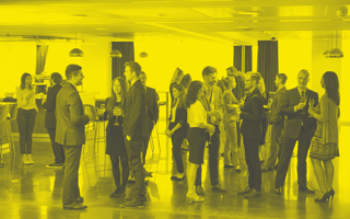 People network at an event