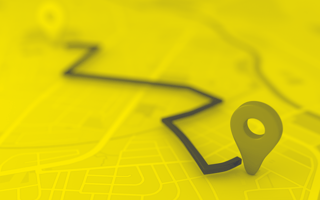Two Waypoints on a Digital Map