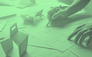 A product designer sketches out ideas