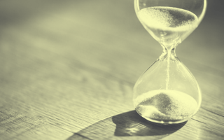 An hourglass.