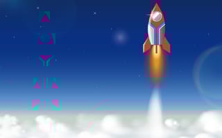 digital art of a rocket ship taking off - up and coming companies