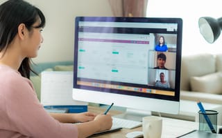 work from home video call