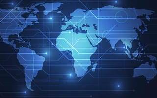 a rendering of a world map