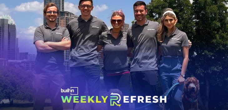 The Keep Aware team poses for a photo.