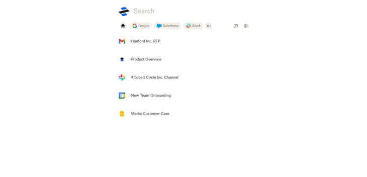 Screenshot of Dropbox Dash
