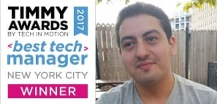 NYC Timmy Awards Names Danny Saad Best Tech Manager