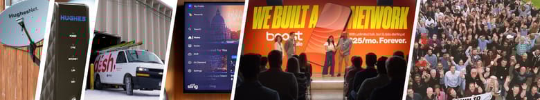 EchoStar's portfolio of brands in action.