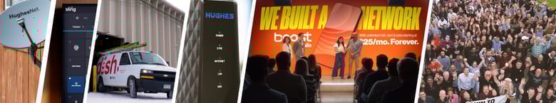 EchoStar's portfolio of brands in action.