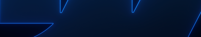 Abstract Webflow header image with glowing blue outlines forming parts of the Webflow ‘W’ logo on a dark background.