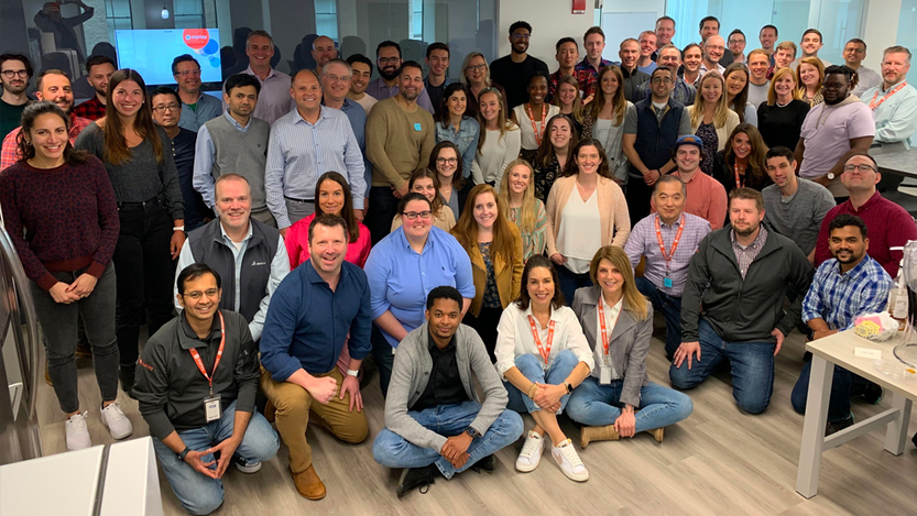 Hi Marley group photo in the office