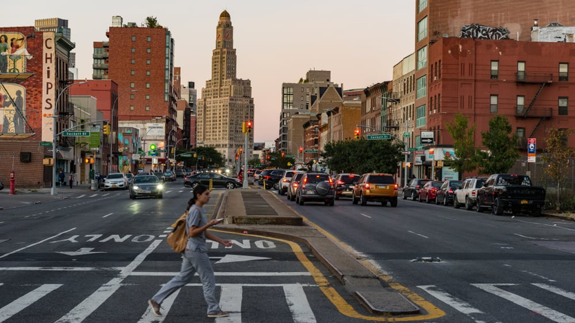 sunset in brooklyn