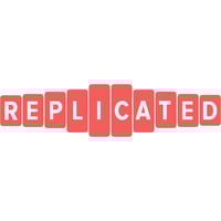 Replicated Logo