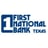 First National Bank Texas Logo
