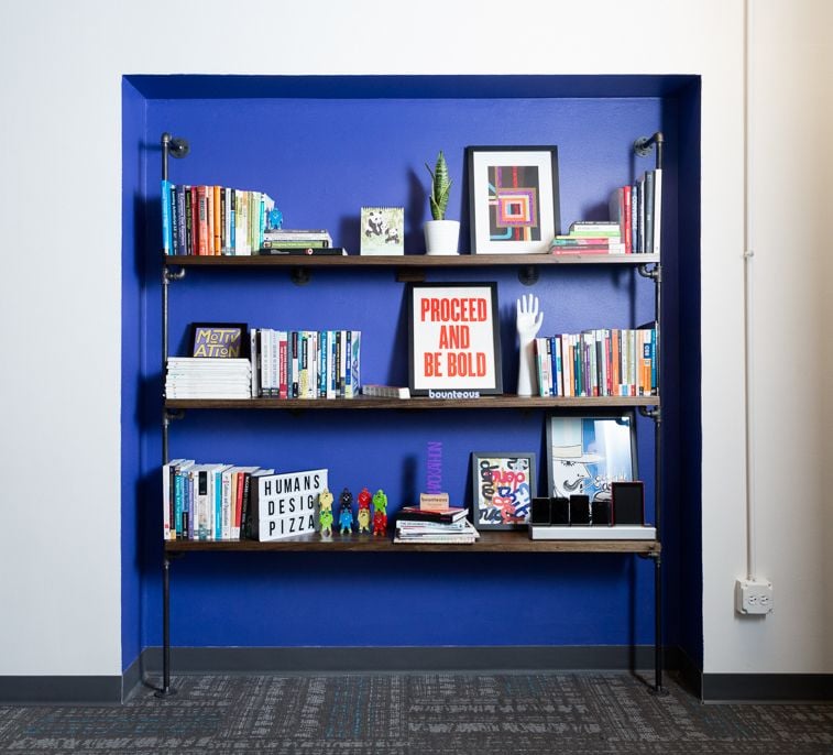 bounteous office bookshelf