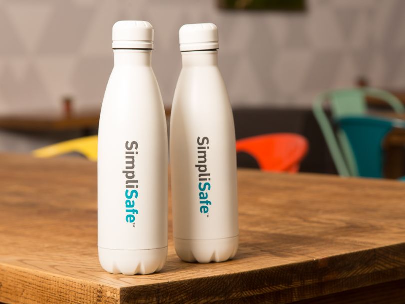 SimpliSafe logo on bottles