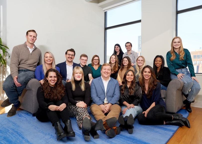 A group of Accelerated employees in the office.