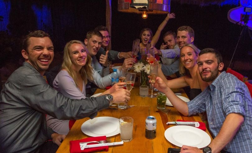AdAction Interactive at dinner